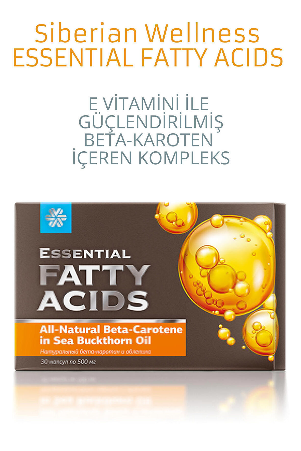 Beta-Carotene in Sea-Buckthorn Oil / Kır İğdesi Yağı ve Beta Karoten İçeren Takviye Edici Gıda - Essential Fatty Acids