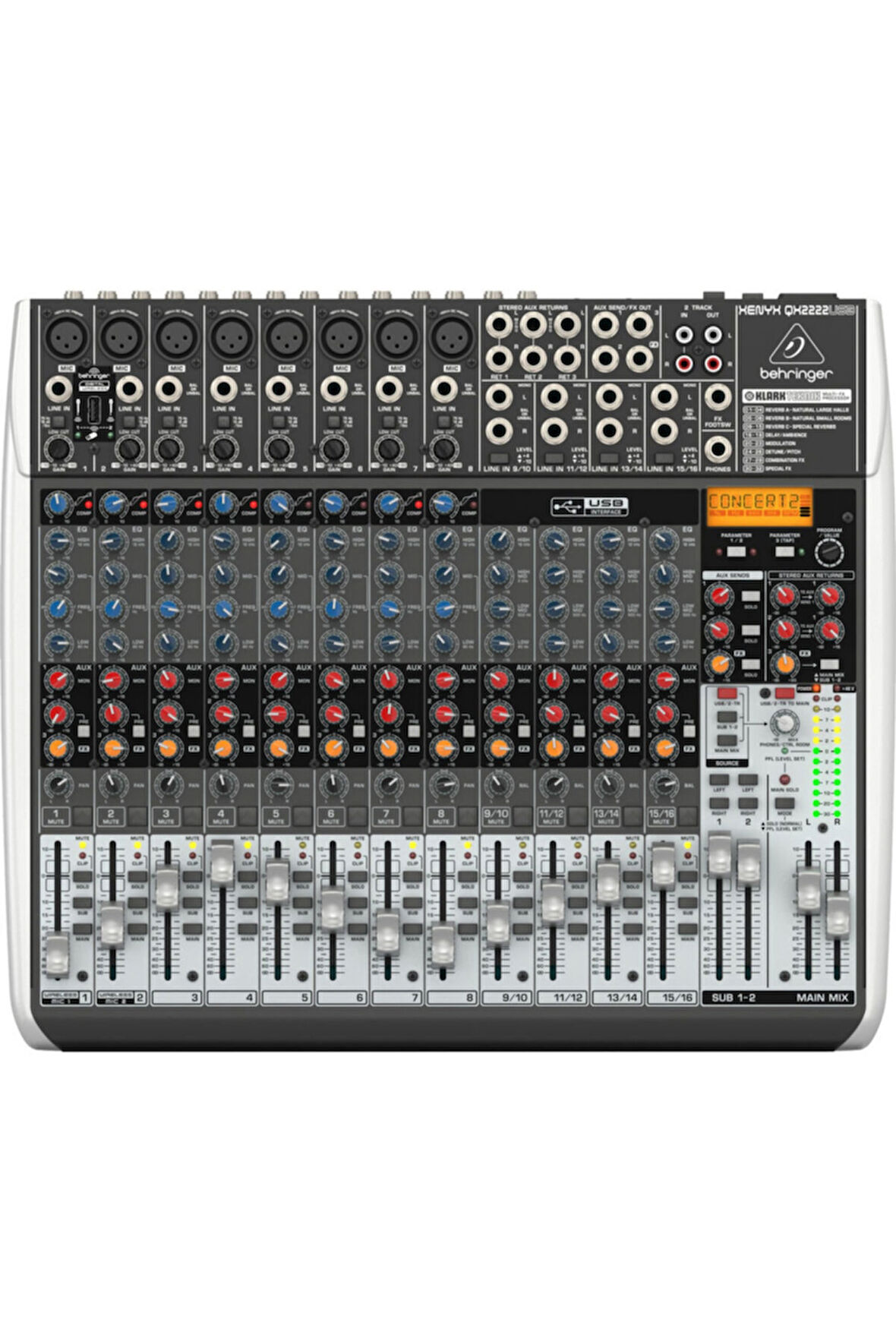 Behringer QX2222USB - 22 Kanal FX Mikser