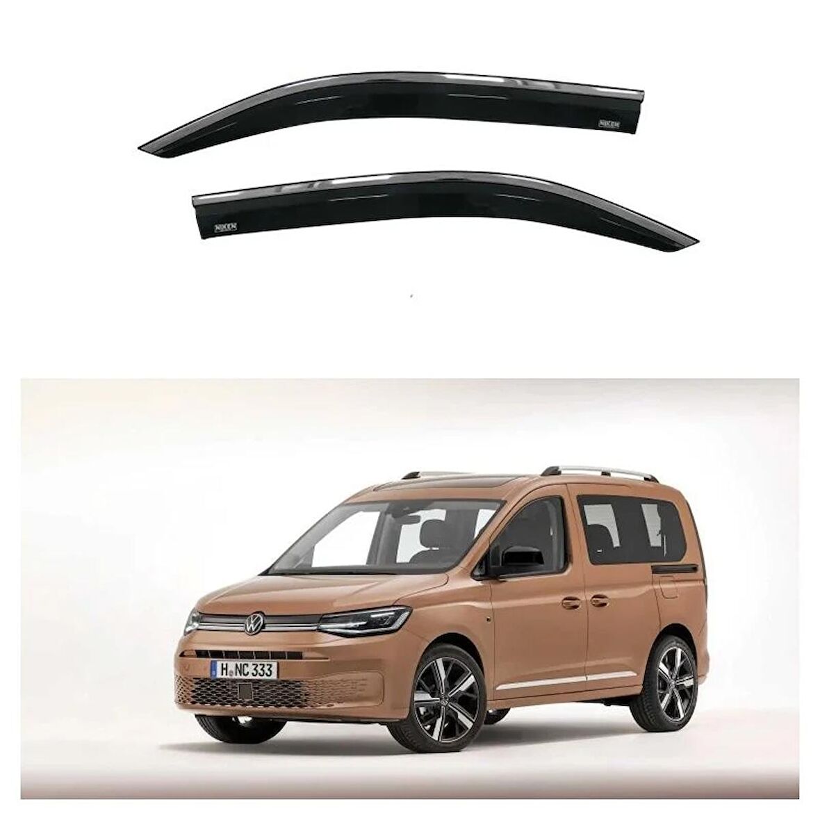Vw Caddy Kromlu Cam Rüzgarlığı 2 li Niken 2020+ sonrası modeller