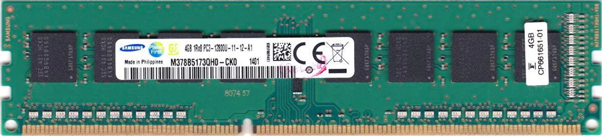 Samsung M378B5173QH0-CK0 4 GB Ram DDR3 1600 Mhz CL11 Ram