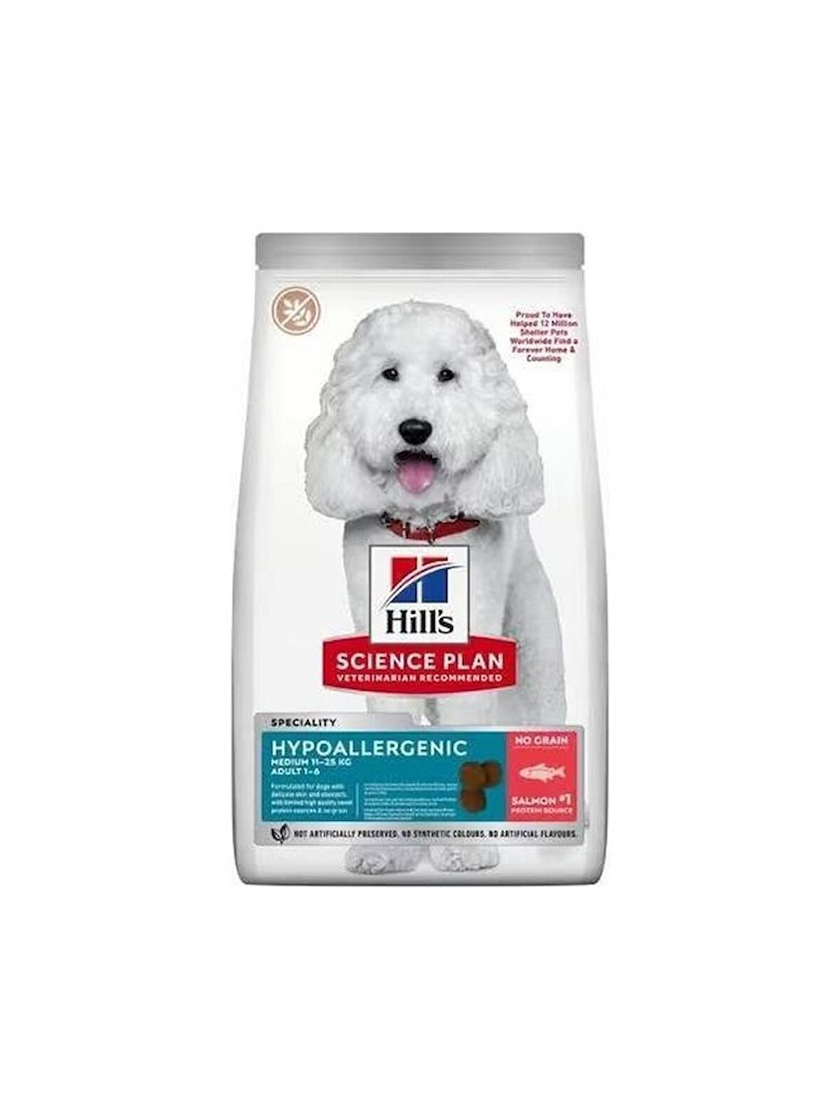 Hills Hypo-Allergenic Somonlu Orta Irk Yetişkin Köpek Maması 2.5 kg