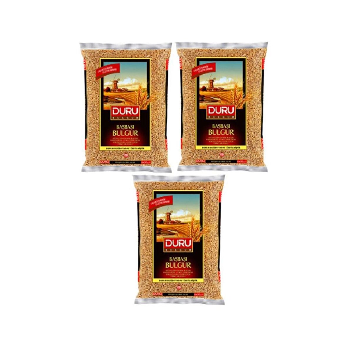 Duru Başbaşı Pilavlık Bulgur 3 x 1 kg