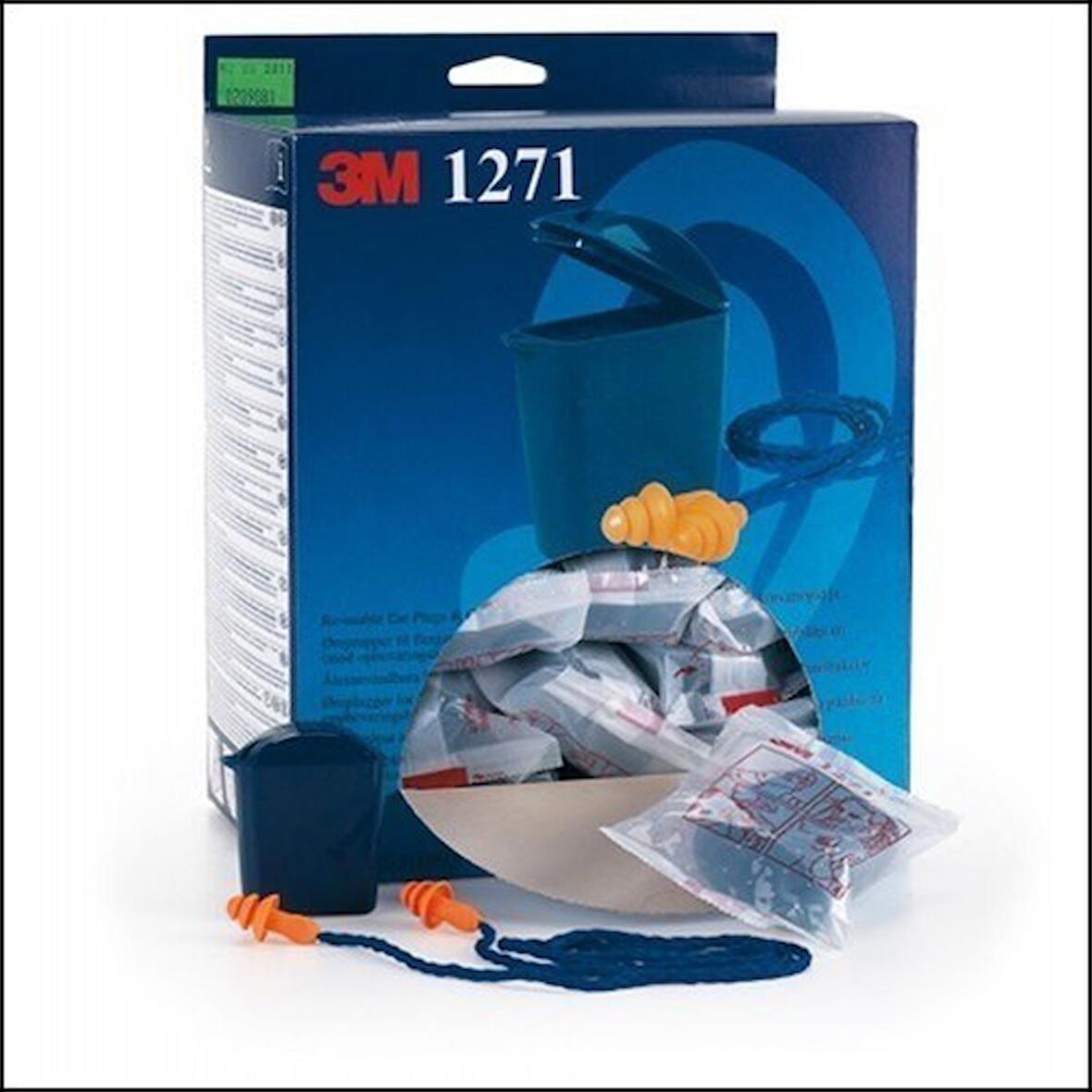 3M 1271 Kutulu Kulak Tıkacı50'Li Paket