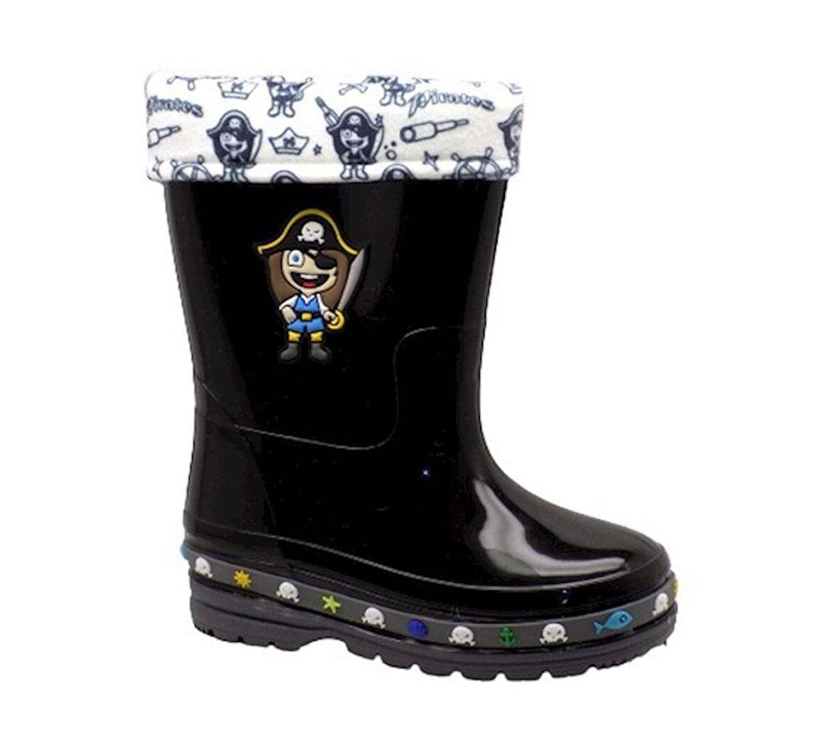 Gezer 00568 Siyah Erkek Çocuk Su Geçirmez Kürklü Çizme