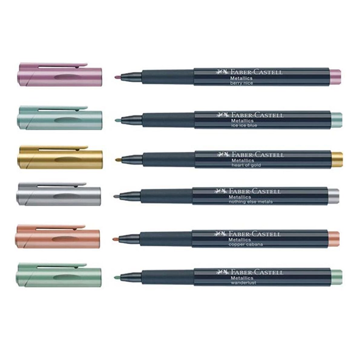 Faber-Castell Metalik Markör 6 'lı Set