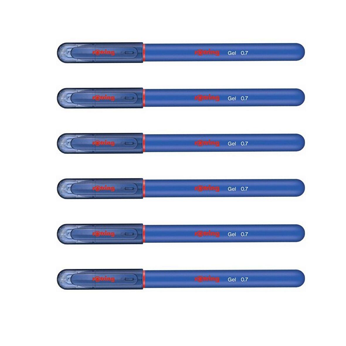Rotring Jel Mürekkepli Tükenmez Kalem Mavi 6'lı