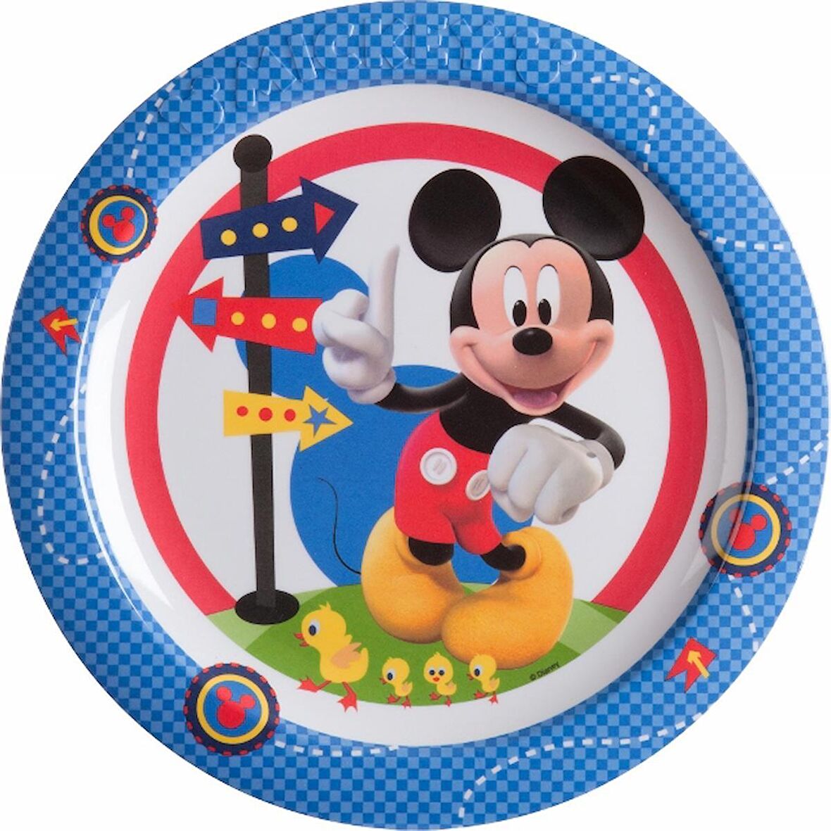 Kbobaby Disney Mickey Eğlence Evi Çocuk Yemek Tabağı