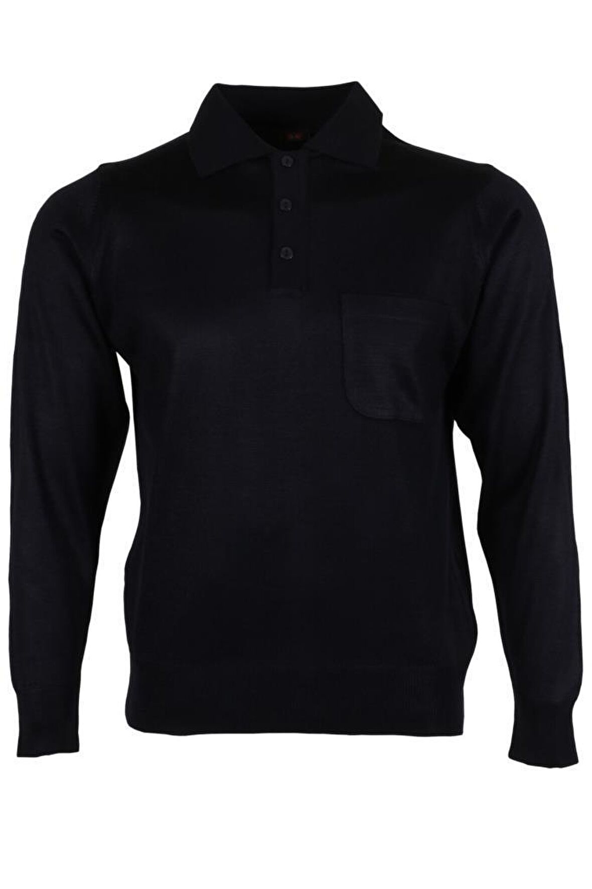 Erkek Lacivert Kazak Polo Yaka Yünlü Klasik Normal Kesim RAR00647 Lacivert-M