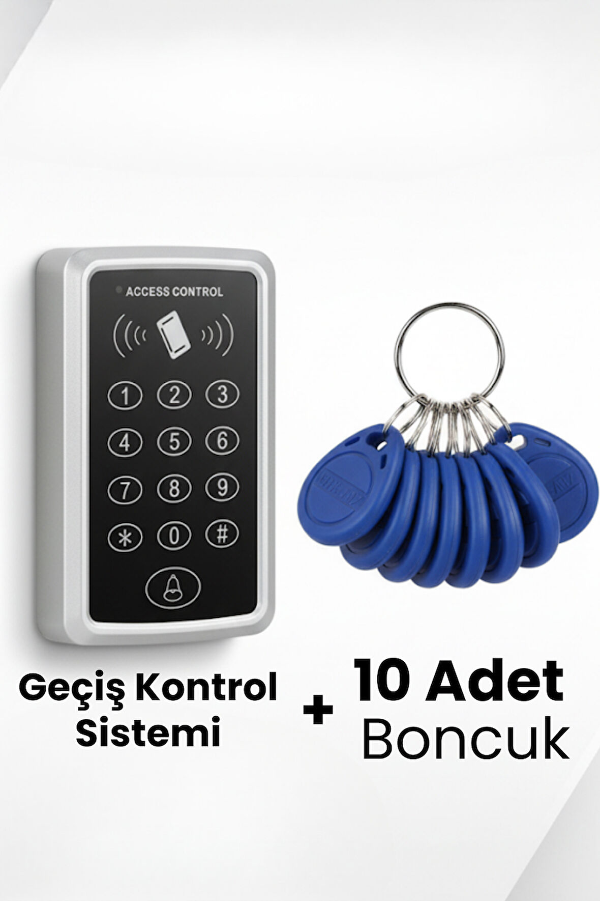 Rfıd Şifreli Kapı Kilidi Şifreli ve Kartlı Geçiş Sistemi Kartlı Geçiş Kontrol Sistemi 10Boncuklı
