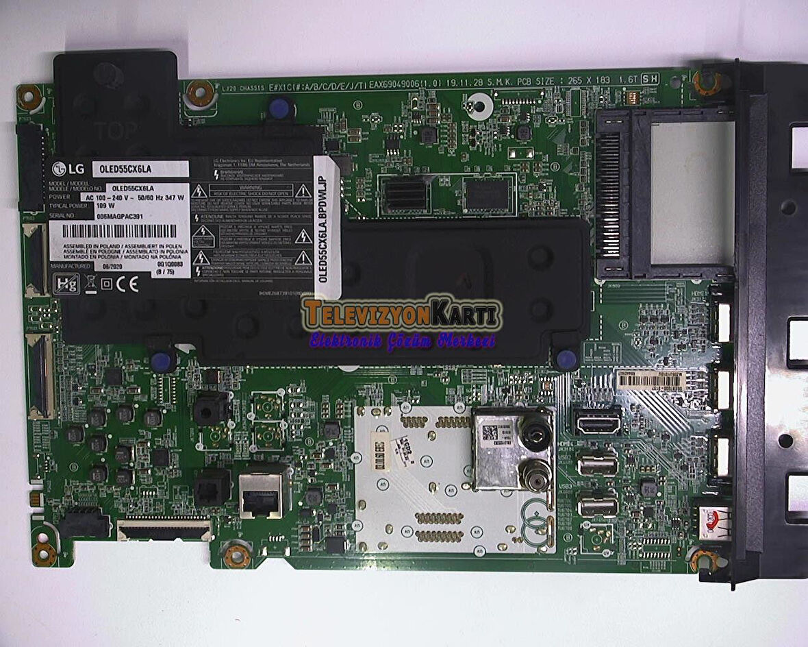 EAX69049006(1.0),EBT66440907,LG OLED55CX6LA,Main Board