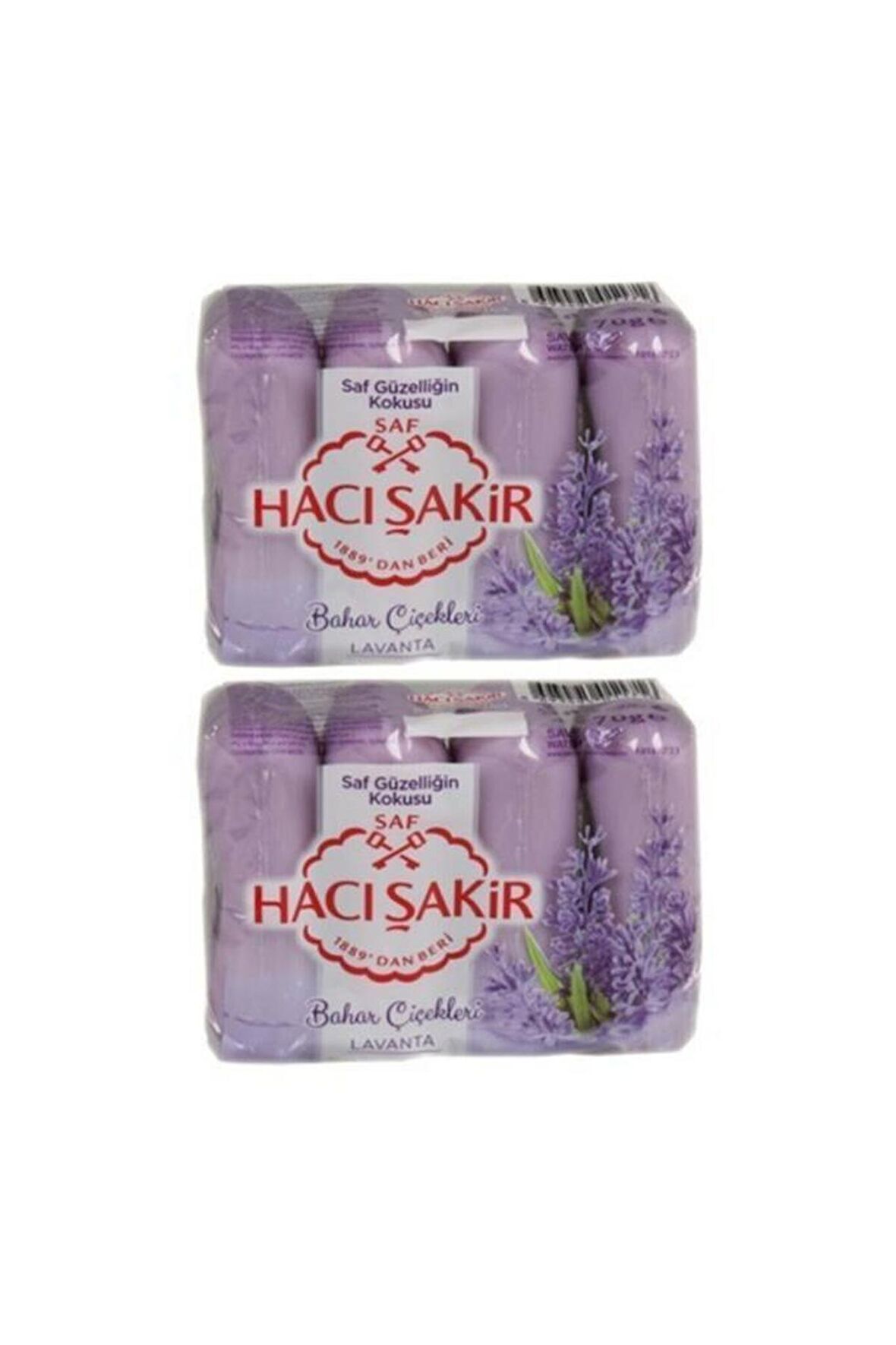 Hacı Şakir Güzellik Sabunu Lavanta 4x70GR X 2 Paket