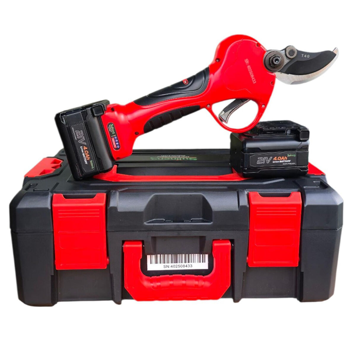 Sujineng E-40SJ Akülü Uzatma Aparatlı Budama Makası 40 mm