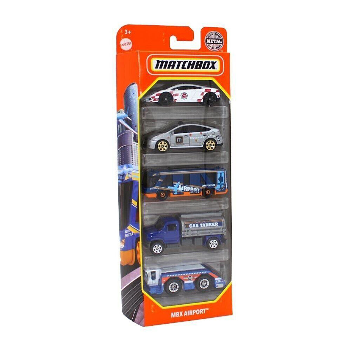 Matchbox Metal Beşli Araba Seti MBX AIRPORT (HAVAALANI) C1817-HCJ03