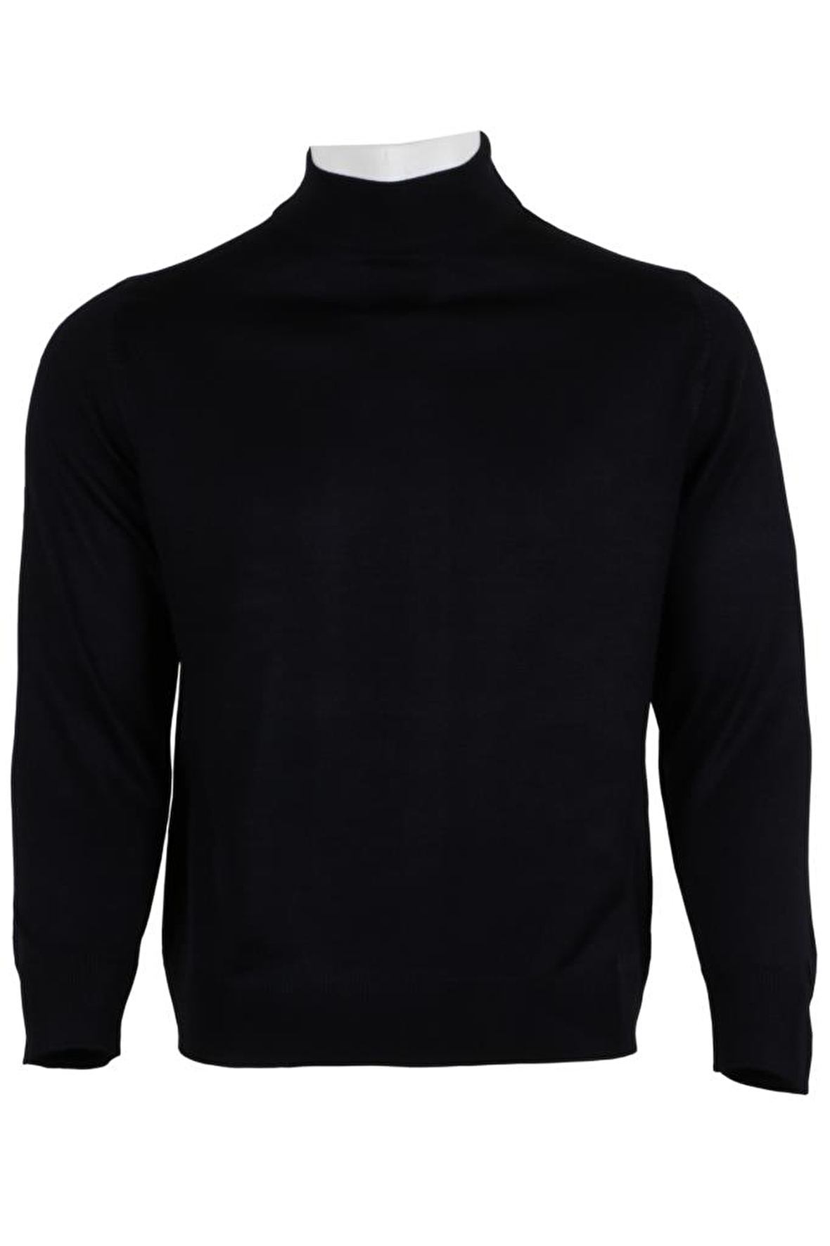 Erkek Lacivert Kazak Yarım Balıkçı Yünlü Klasik Normal Kesim RAR00798 Lacivert-2XL