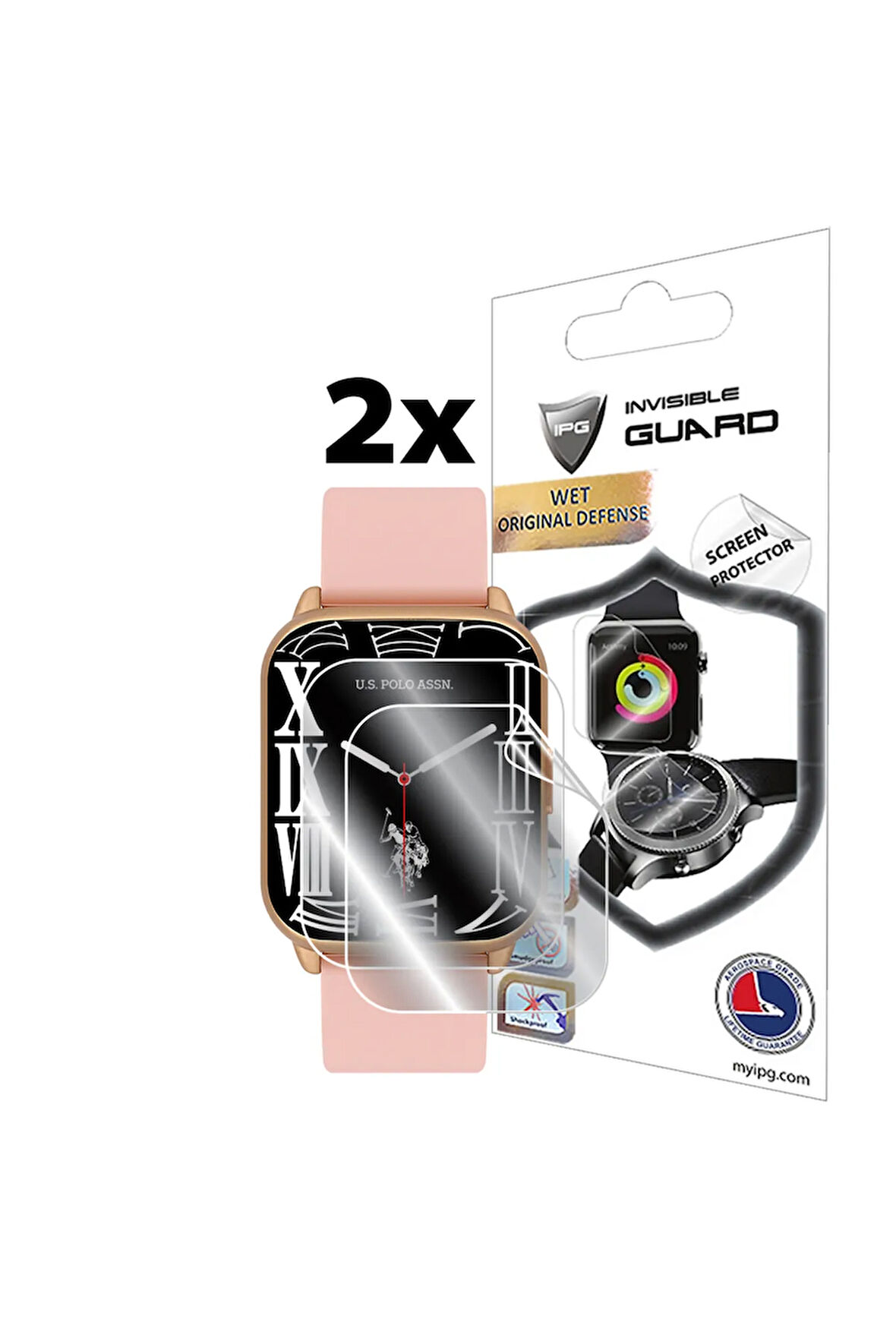 U.S Polo Assn. Connect USPA3004 ile uyumlu IPG HydroGel Ekran Koruyucu (2 Adet)