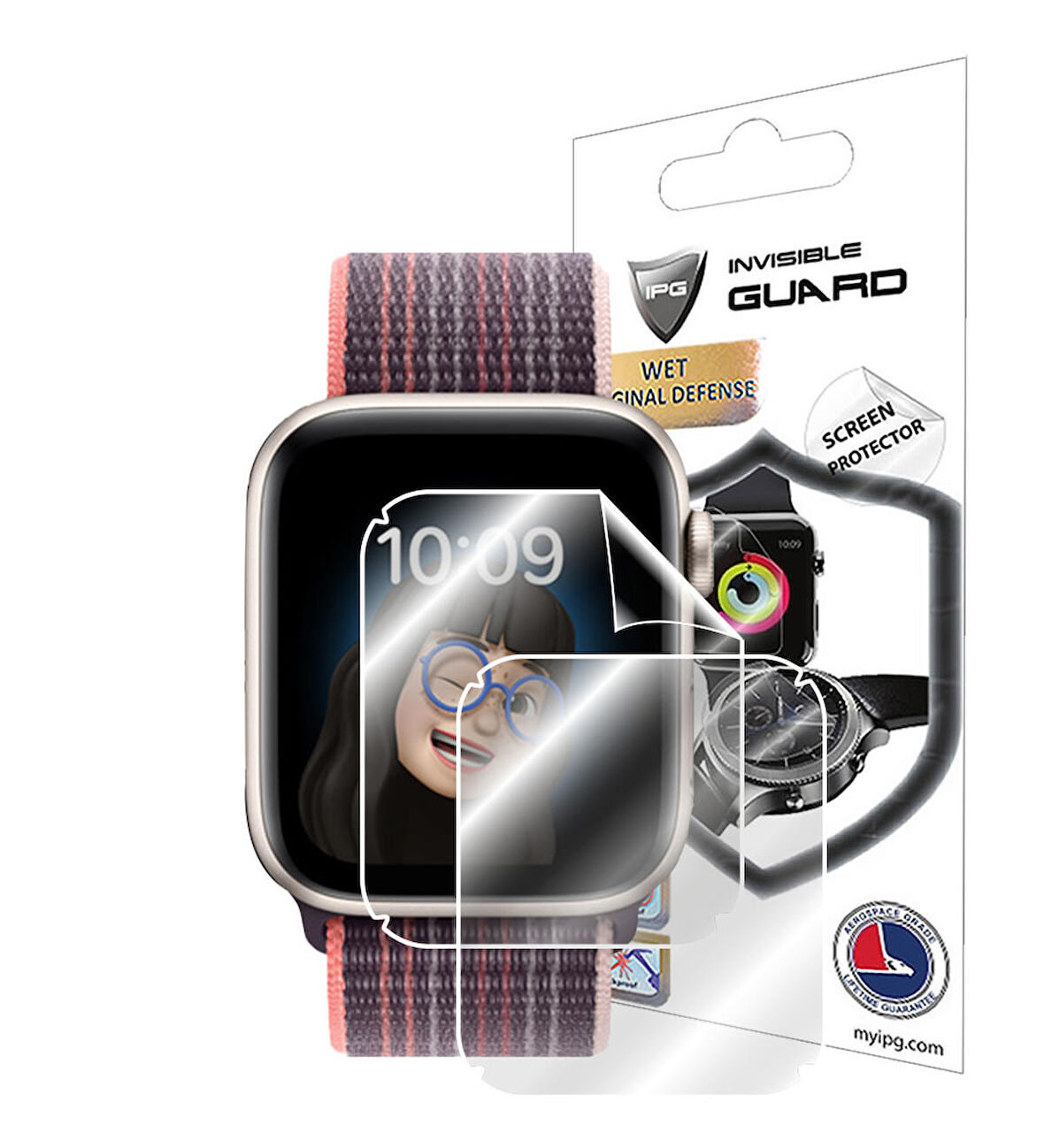 IPG Apple Watch Uyumlu SE - Seri 6-5 - 4 4 44mm Ekran Koruyucu (2 Adet) 