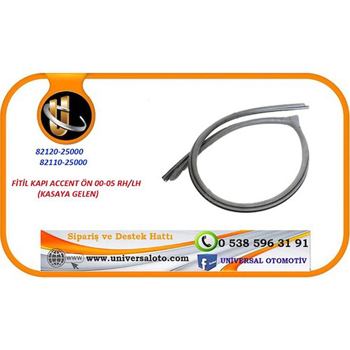 FİTİL KAPI ACCENT 00-05 ÖN LH (KASAYA GELEN)
