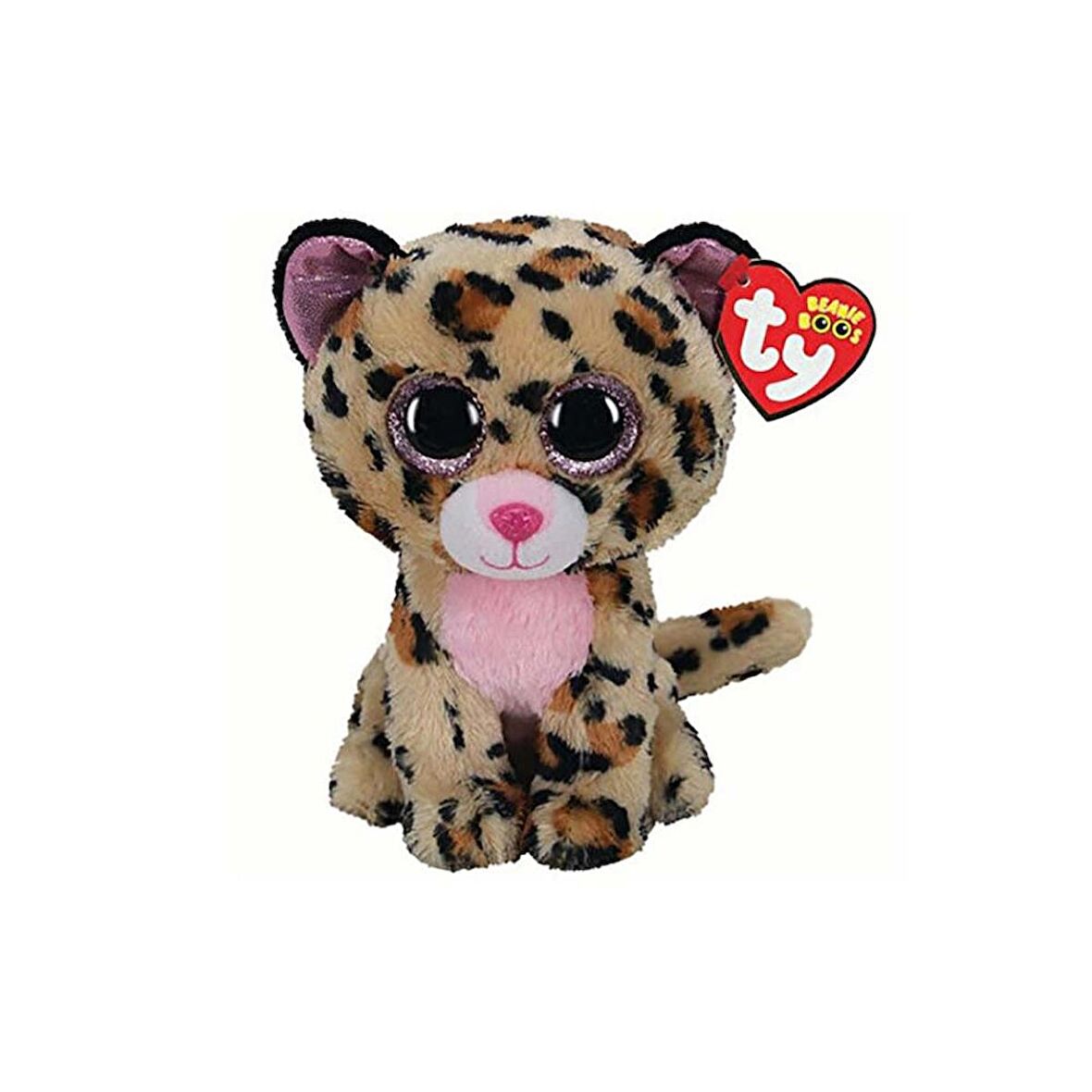 Ty Livvie Beanie Boos Pembe Leopar 150079TY36367