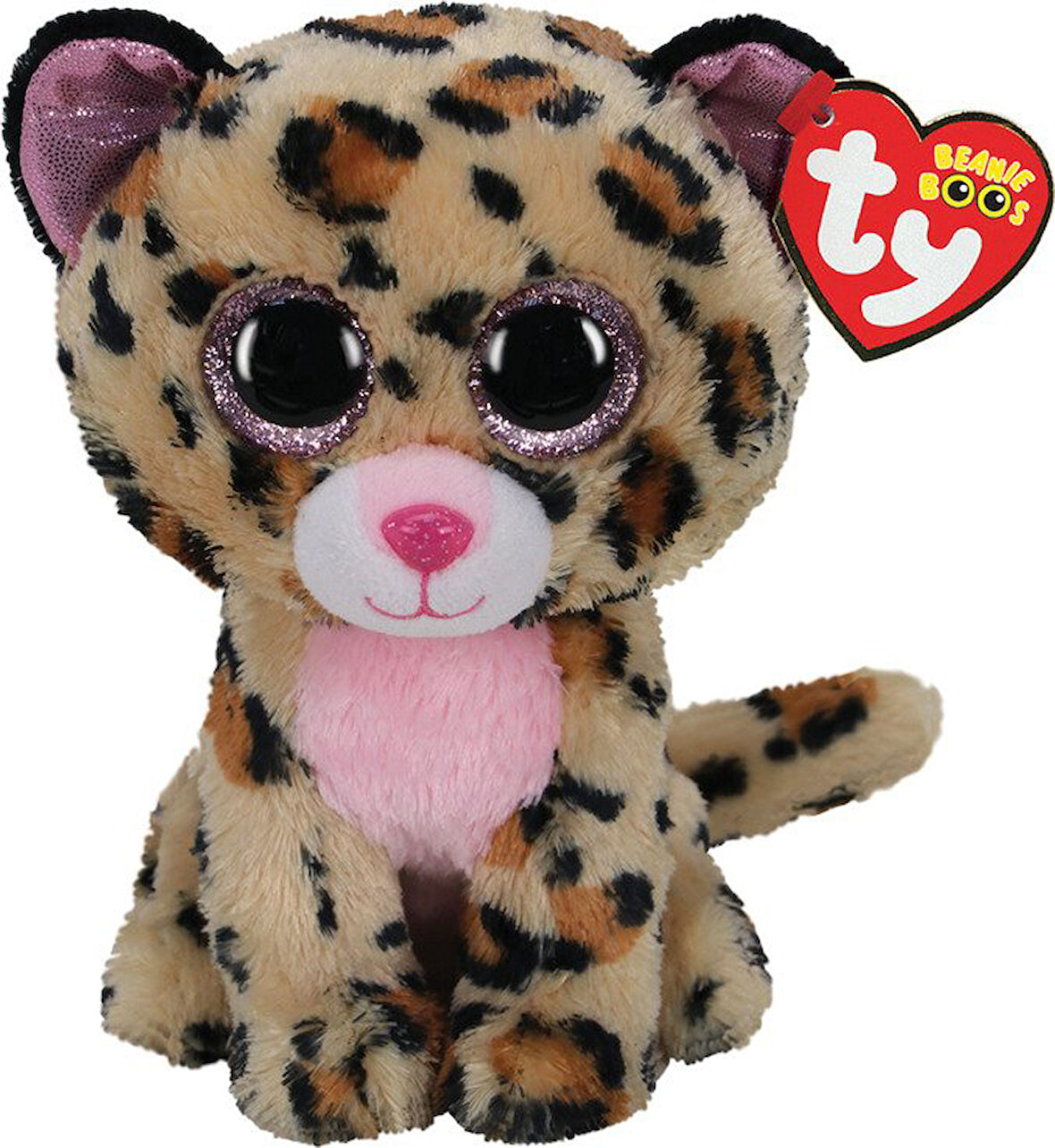 Ty Beanie Boos Regular Livvie - Brown Peluş Leopard 15cm.