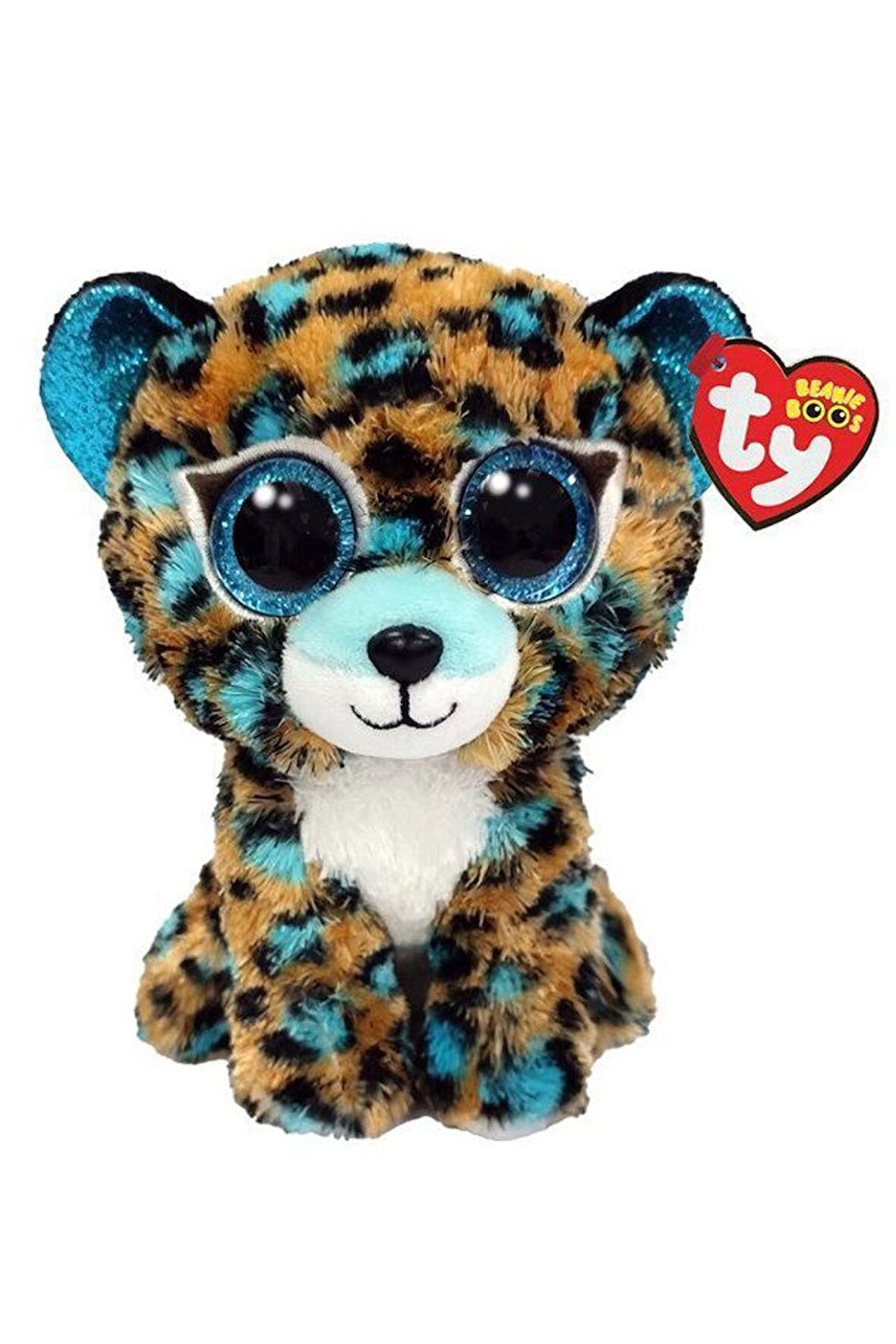 TY Peluş Mavi Benekli Leopar Cobalt 15 cm - En Şık Arkadaşınız!