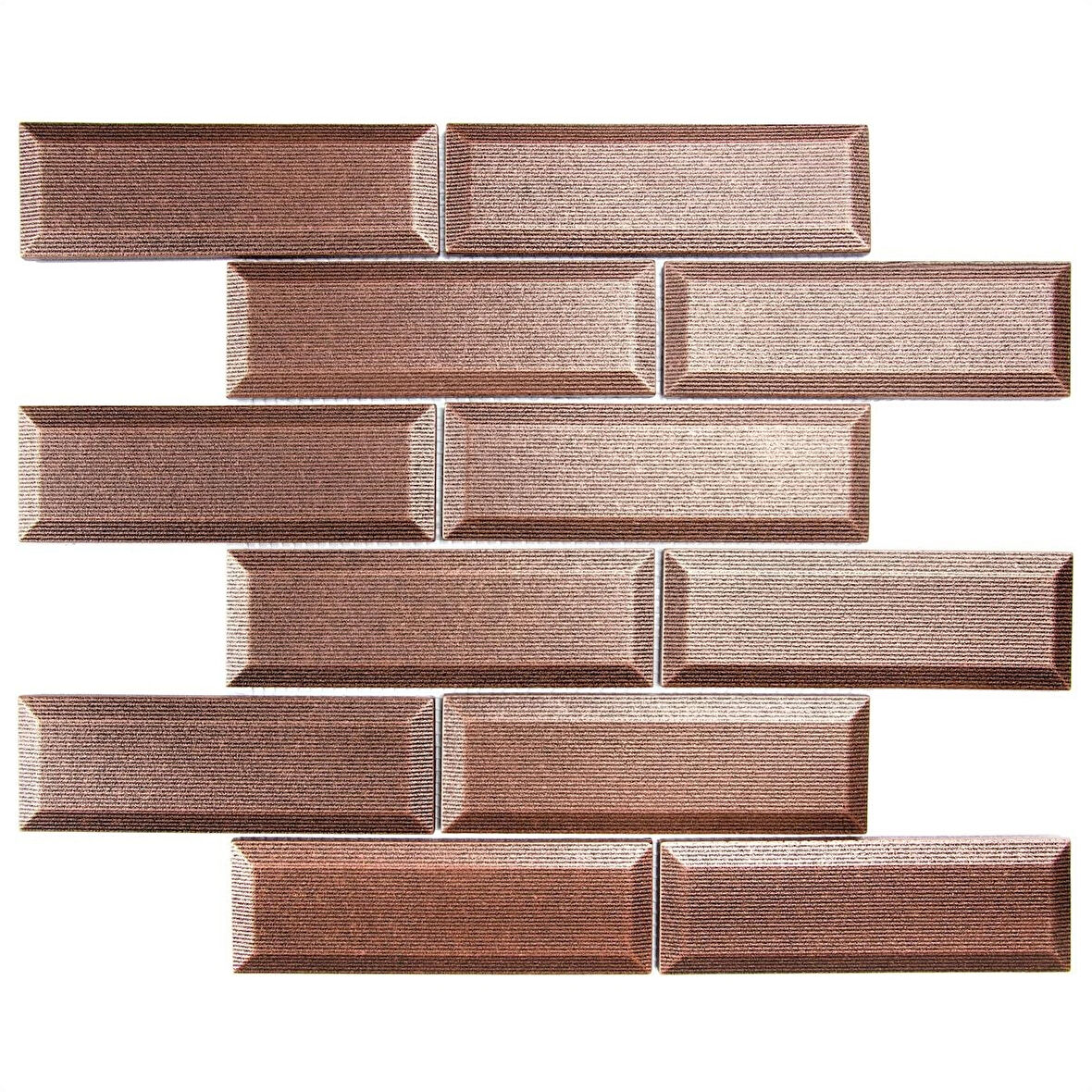 Nichetiles Metronom Bakır Metal Mozaik 30,5 cm. x 30,5 cm. (0,5 Metrekare/Kutu)