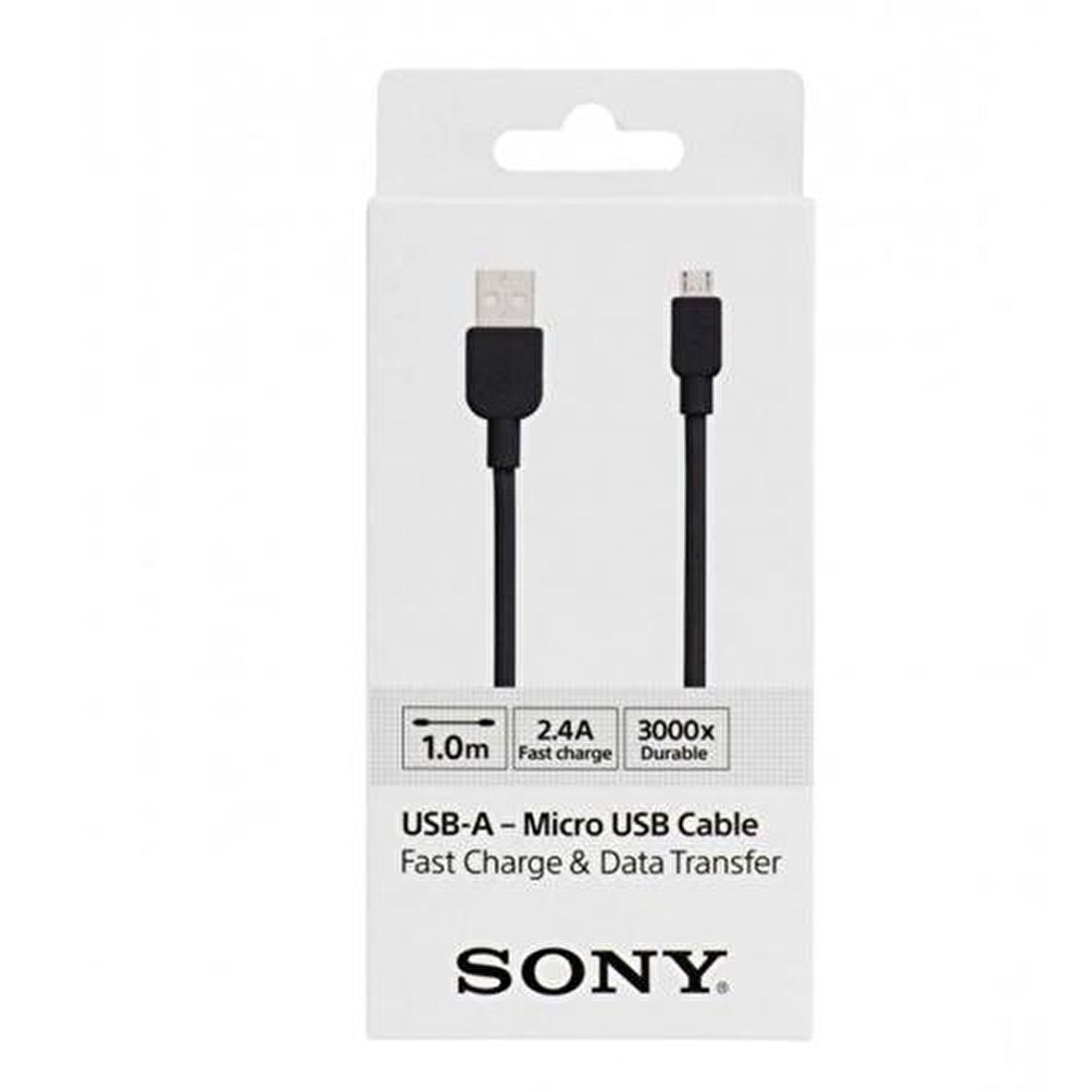 CP-AB100 100CM Micro Usb 2.4A Hızlı Şarj Ve Data Kablosu Siyah
