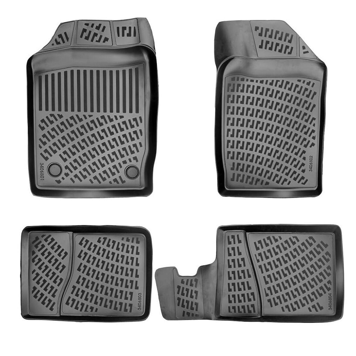 Renault Symbol 3D havuzlu paspas 2008-2012 arası Rizline