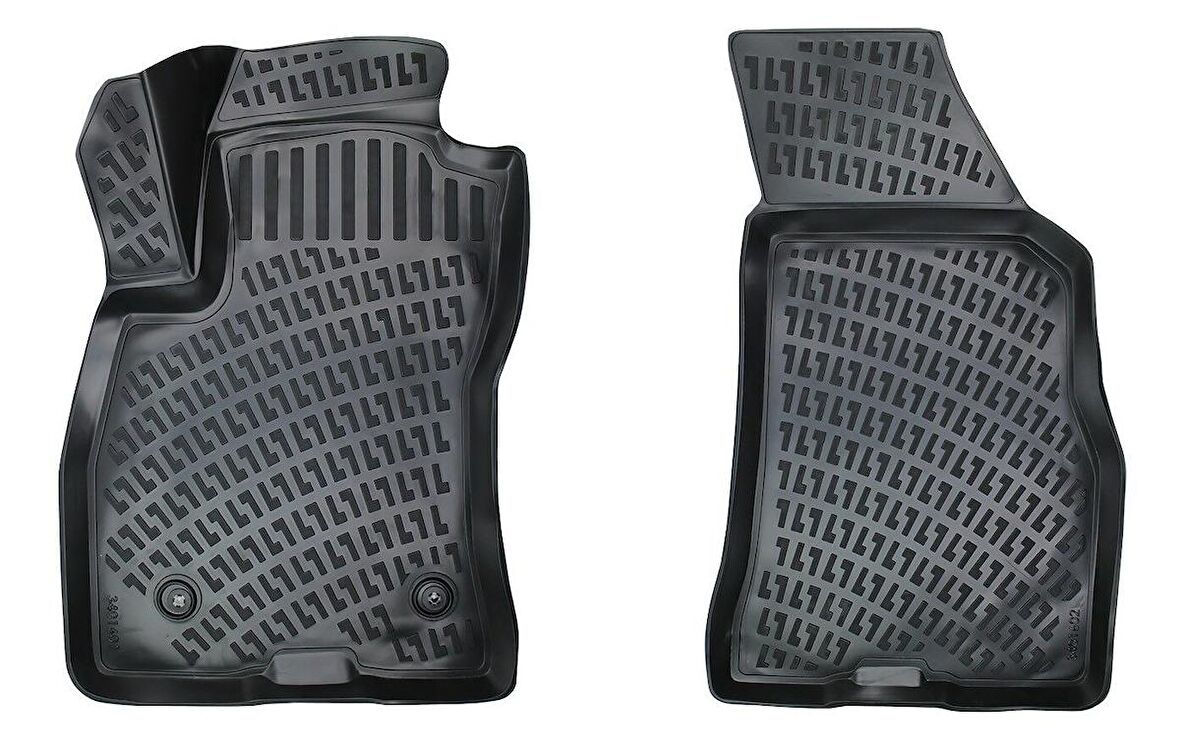 Fiat Doblo 3 Panelvan (2 parça) 3D Paspas Siyah 2015 sonrası Rizline