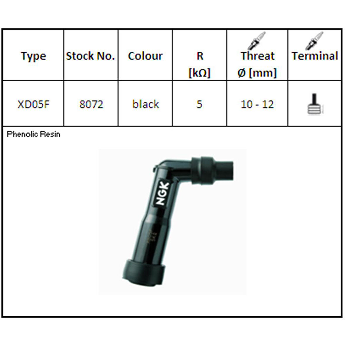 NGK Buji Başlığı - XD05F