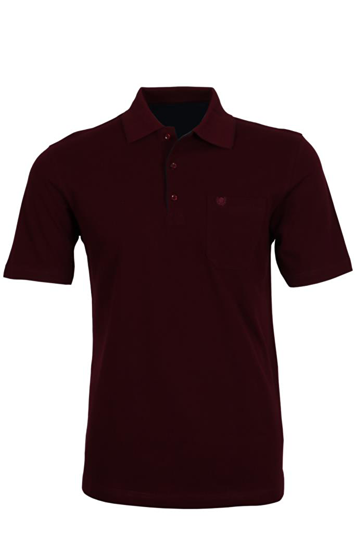 Erkek Bordo Tişört Polo Yaka Normal Kesim % 100 Pamuk Pike Kumaş rar00873