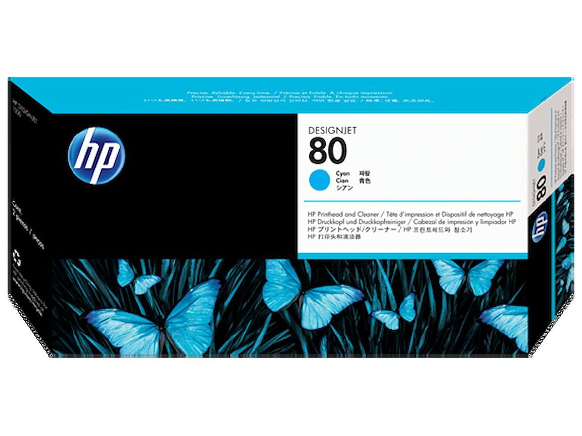 Hp 80-C4821A Mavi Baskı Kafası ve Temizleyicisi Yeni Tarihli