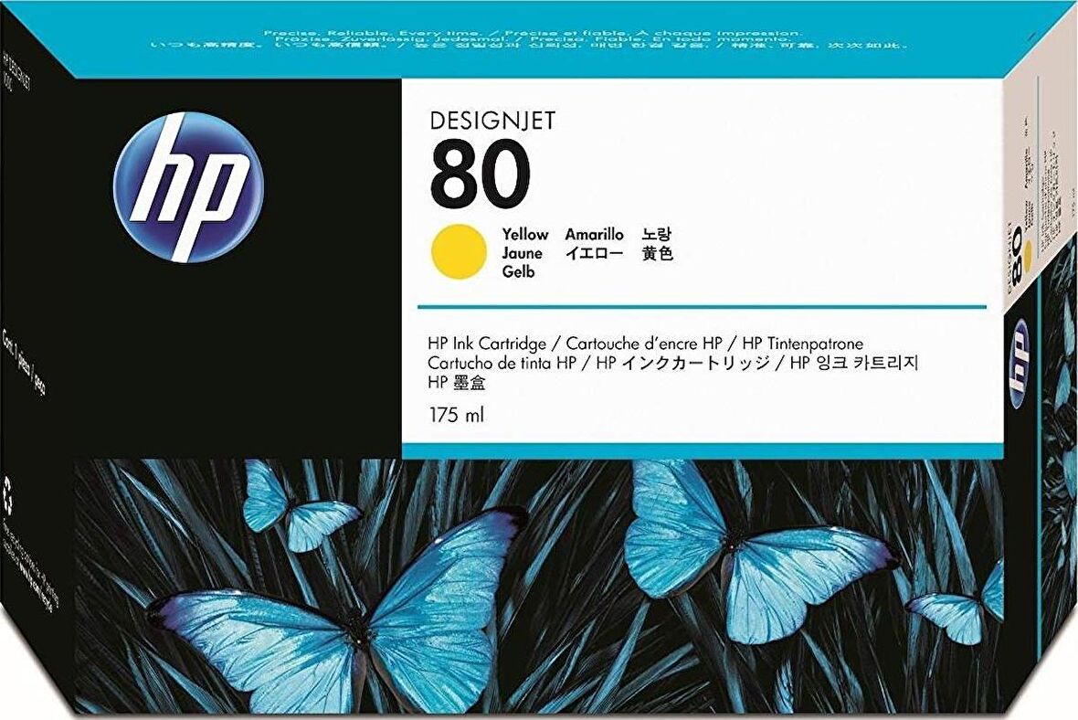 Hp 80 C4873A Sarı Kartuş Eski