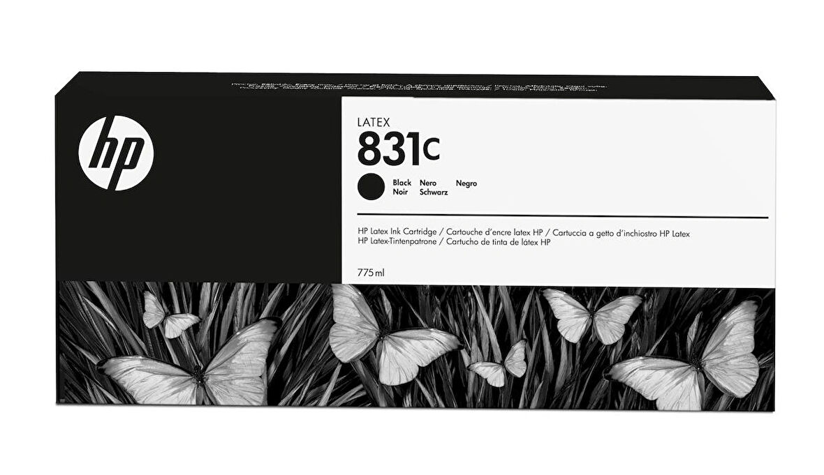 Feyza Bilişim® HP 831C Black 775 ml. Siyah Orijnal Latex Mürekkep Kartuşu (CZ694A)