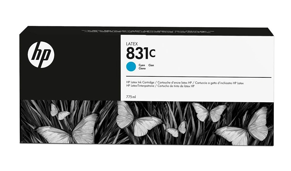 Feyza Bilişim® HP 831C Cyan 775 ml. Mavi Orijnal Latex Mürekkep Kartuşu (CZ695A)