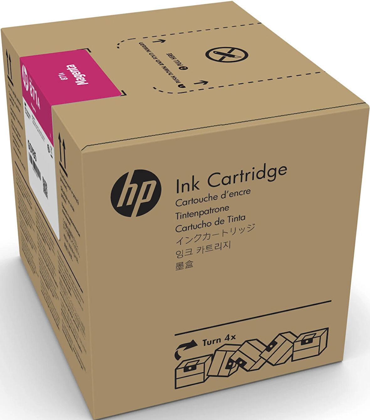 Feyza BilişimHP 871C Magenta 3 Litrelik Kırmızı Orijnal Latex Mürekkep Kartuşu (G0Y80C)