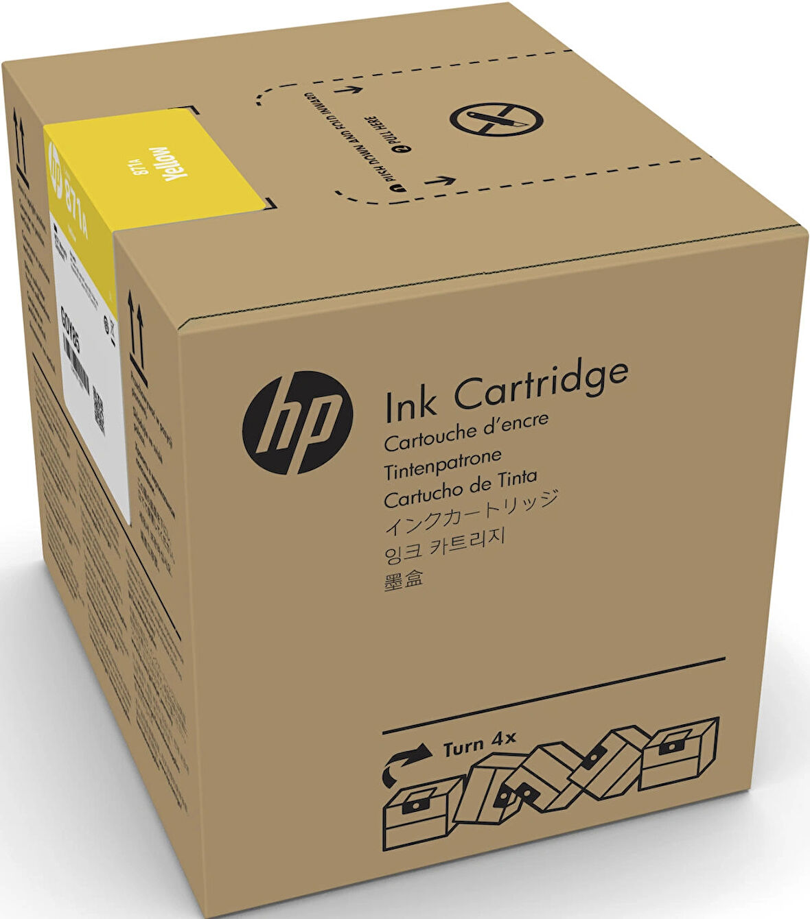Feyza Bilişim® HP 871C Yellow 3 Litrelik Sarı Orijnal Latex Mürekkep Kartuşu (G0Y81C)