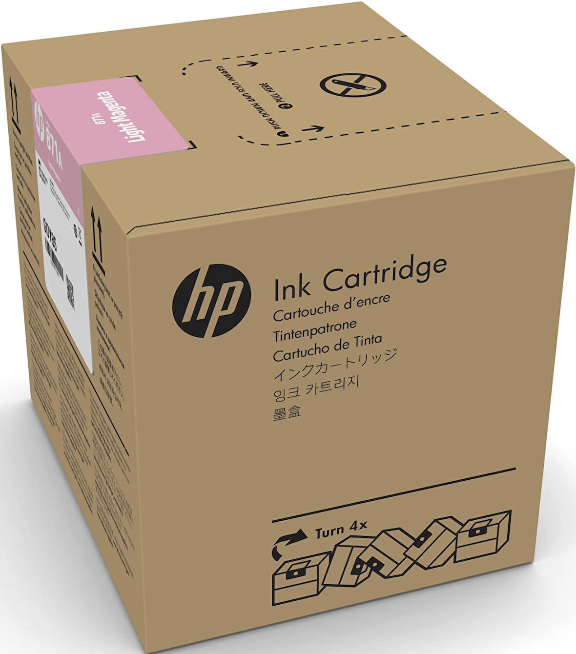 Feyza Bilişim® HP 871C Light Magenta 3 Litrelik Açık Kırmızı Orijnal Latex Mürekkep Kartuşu (G0Y84C)