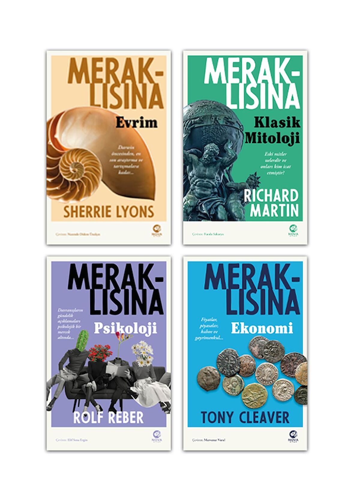 Nova Kitap Meraklısına Dizisi 4 Kitap Takım