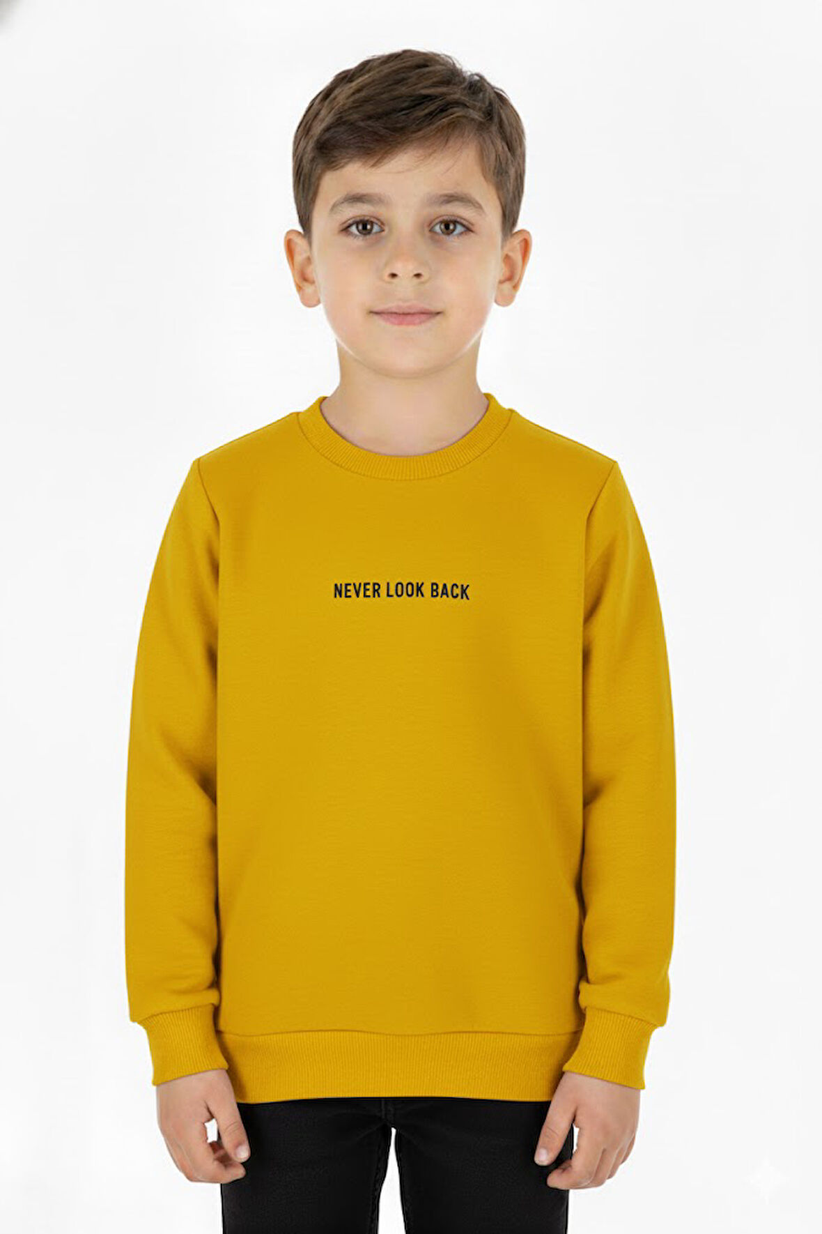 Erkek çocuk sweatshirt 2 iplik şardonlu