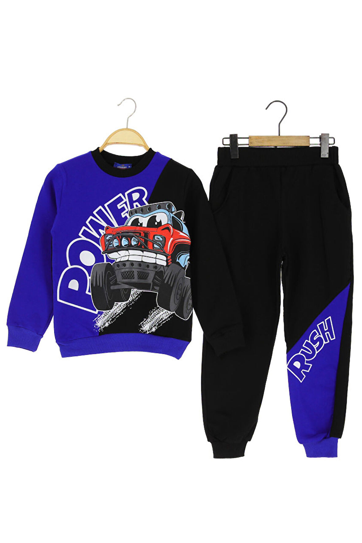 Erkek Çocuk Eşofman Takım Baskılı Şardonlu Kışlık