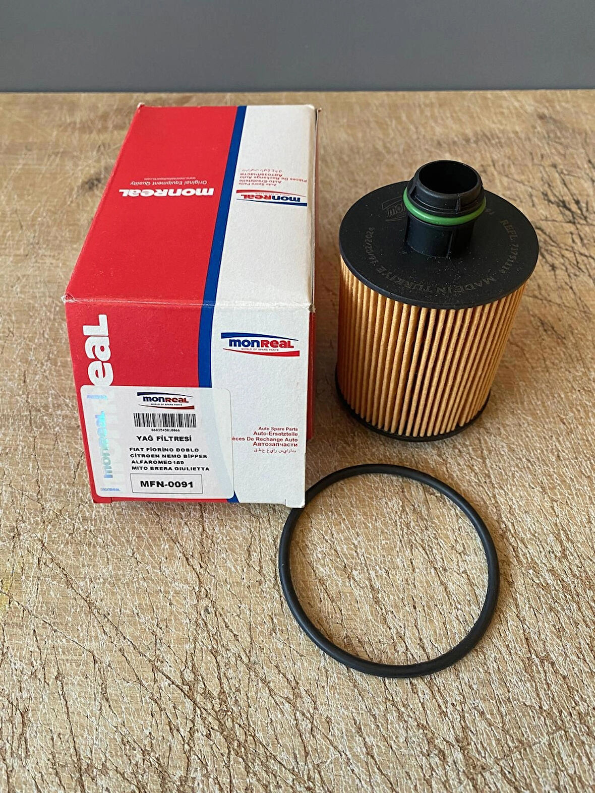 Monreal MFN-0091 Yağ Filtresi Egea Doblo Linea Punto Fiorino 1.3MJT 1.6MJT 71751114E 71751128E