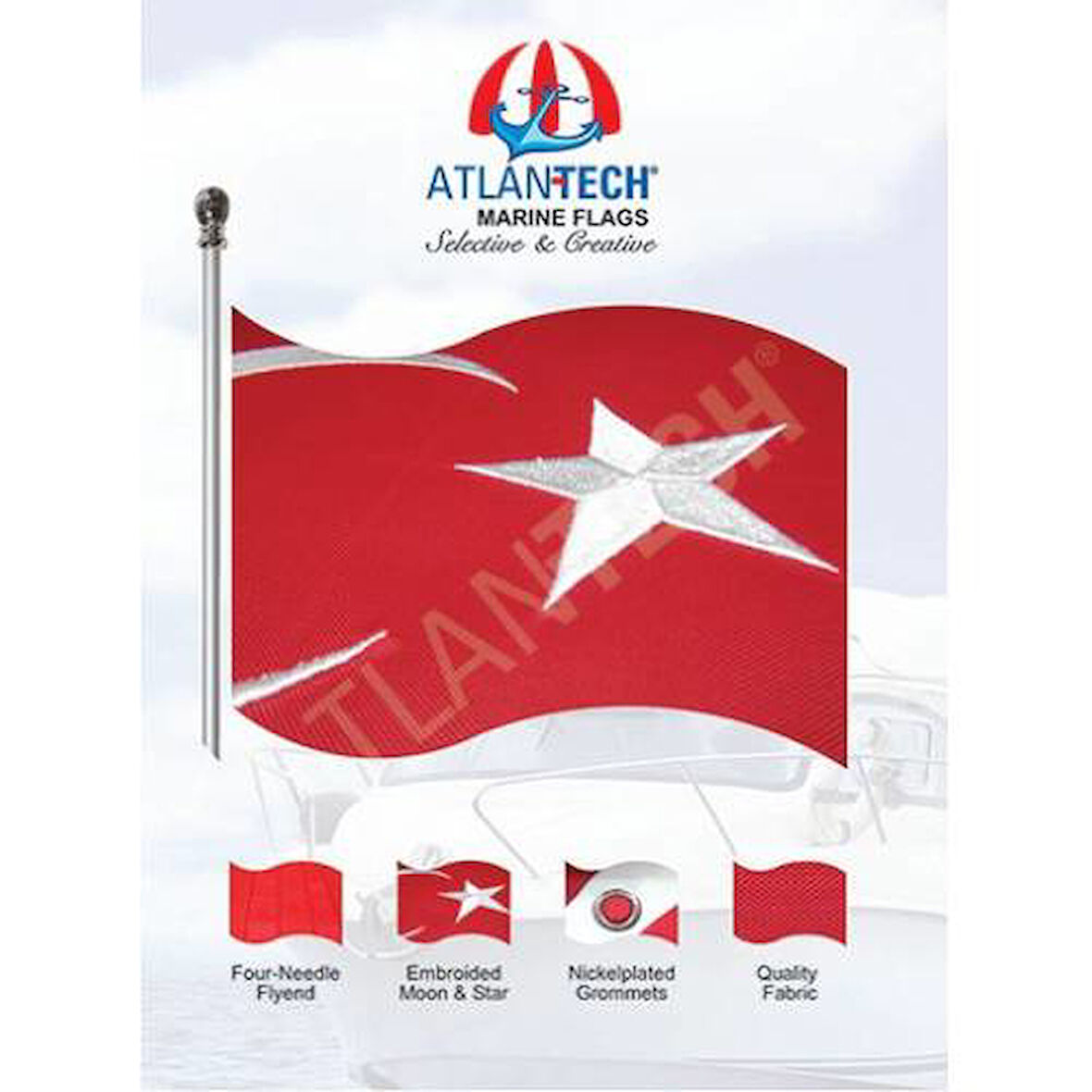 ATLANTECH TR BAYRAĞI 60X90