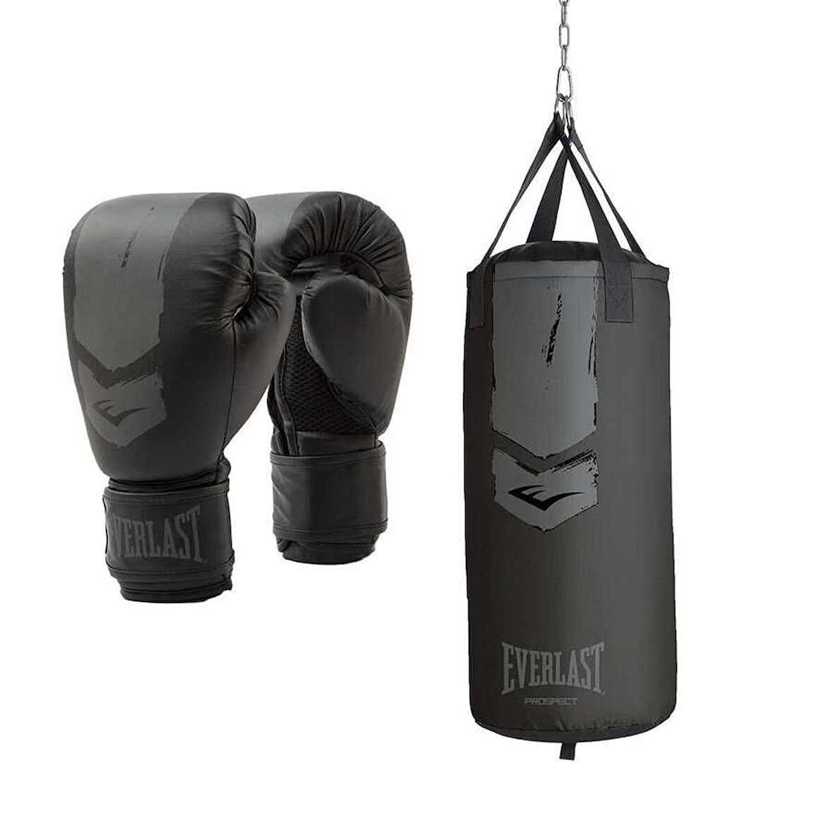 Everlast Prospect 2 Junior Black/Gray 76x28CM Boks Torbası Seti P00003137