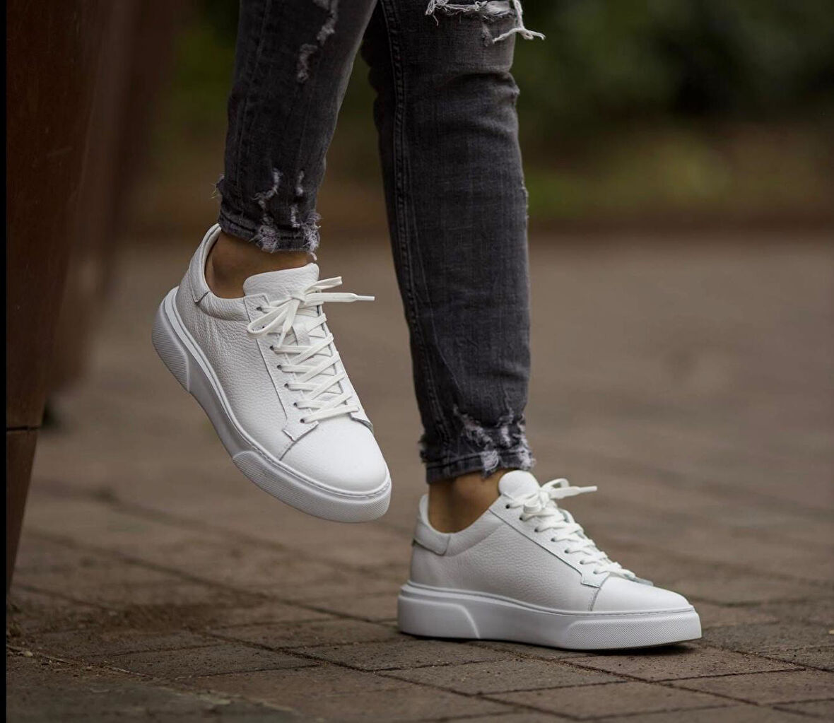 Taşpınar %100 Hakiki Deri Ortopedik Yazlık Hafif Erkek Rahat Günlük Büyük Numara Sneaker 38-47