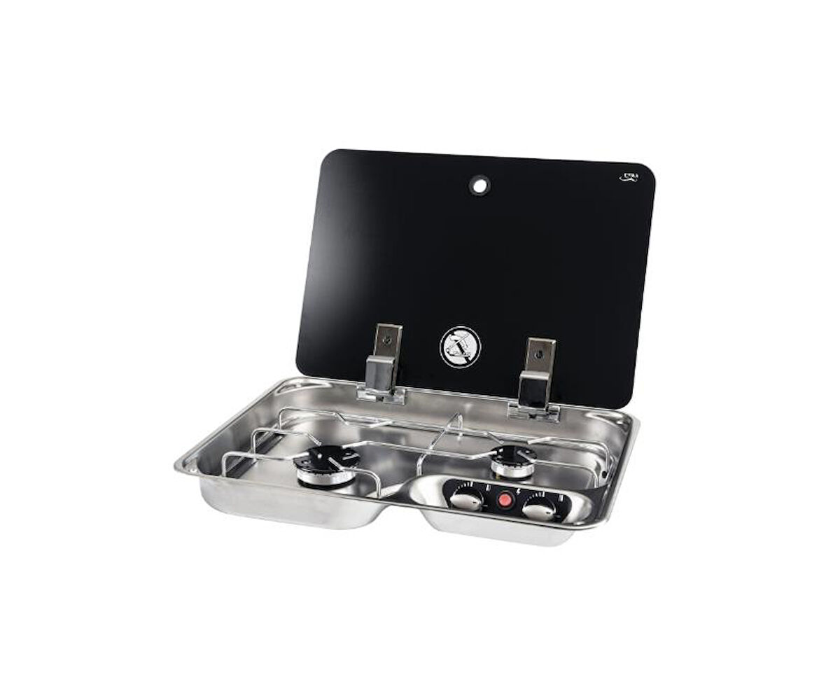 CAN FC1346 Kapaklı Gömme Çiftli Ocak