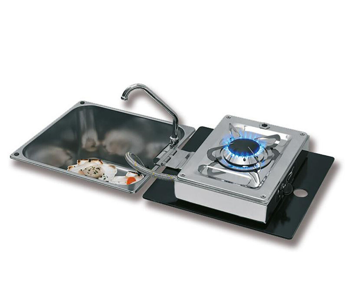 CAN LC1710-S-FP Kare Evyeli Musluklu Ocak