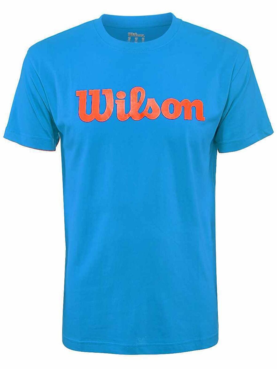 Wilson M Script Logo Cotton Mavi Erkek Tenis T-Shirt