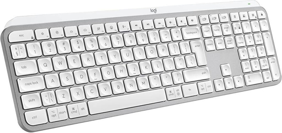 Logitech MX Keys S Aydınlatmalı Kablosuz İngilizce Q Klavye Beyaz