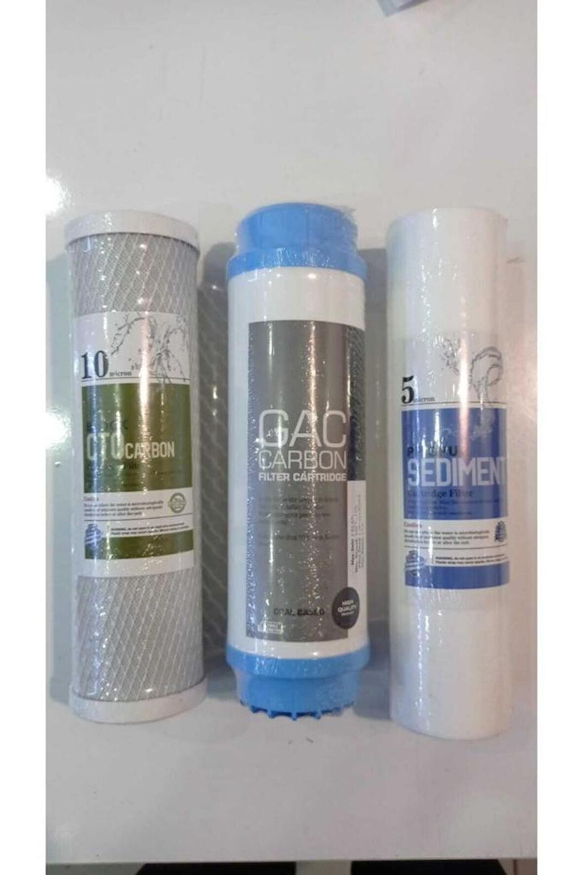 Su Arıtma Cihaz Filtresi 5 Micron Sediment, Toz Carbon Filtre, Block Filtre