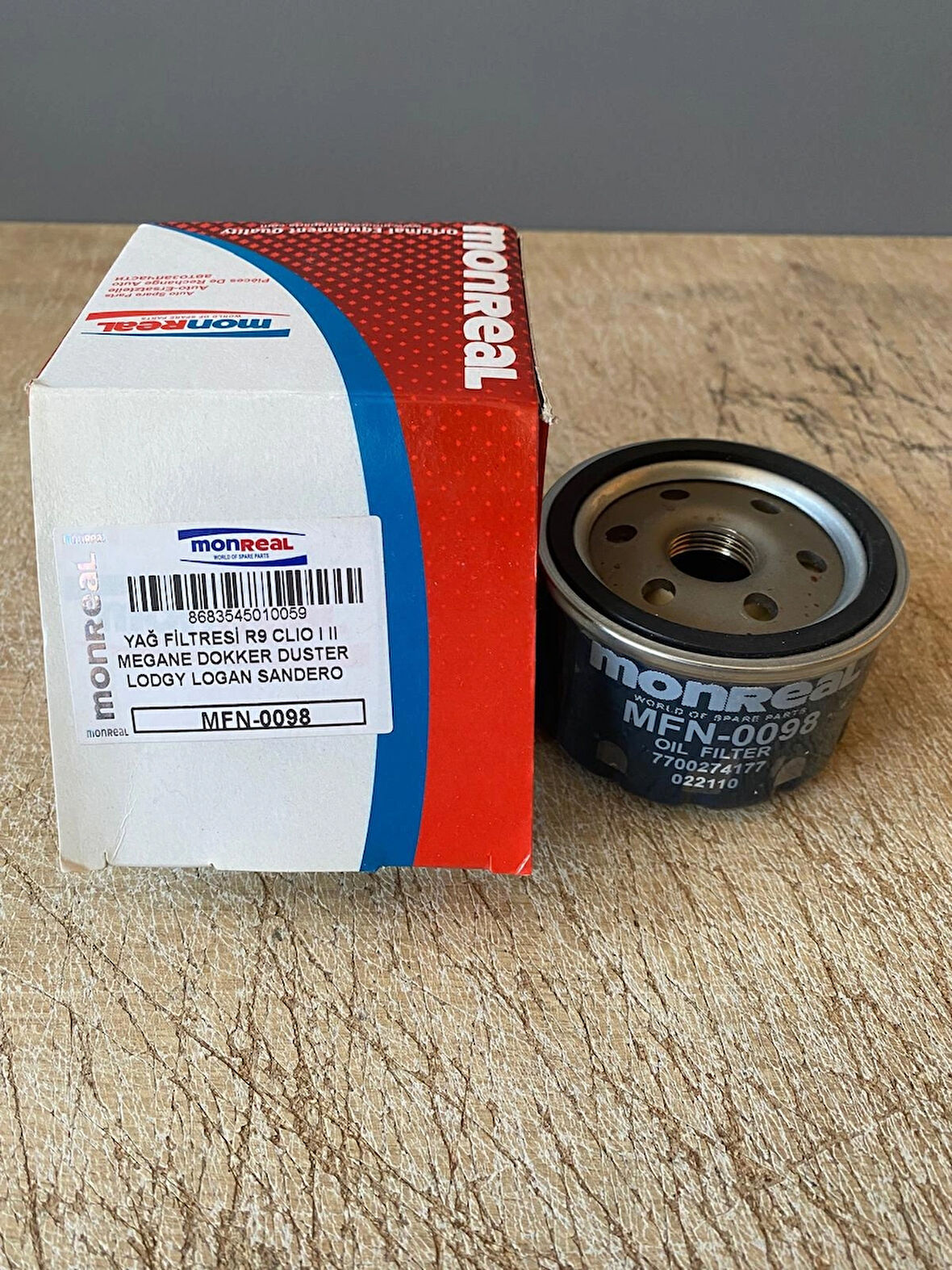 Monreal MFN-0098 Yağ Filtresi R9 Clio I II Megane Dokker Duster Lodgy Logan Sandero 7700274177 8200768913